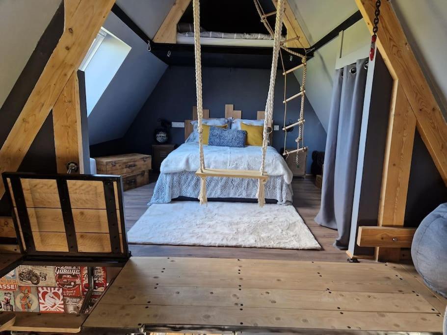 Chalet Industriel Avec Filet Et Spa Sorigny Dış mekan fotoğraf