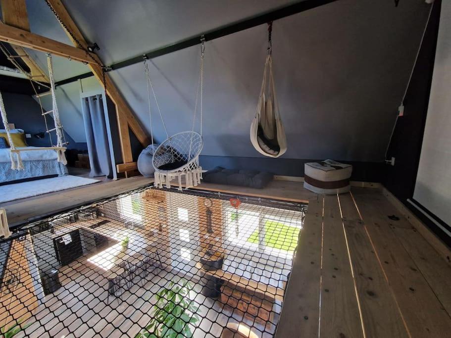 Chalet Industriel Avec Filet Et Spa Sorigny Dış mekan fotoğraf
